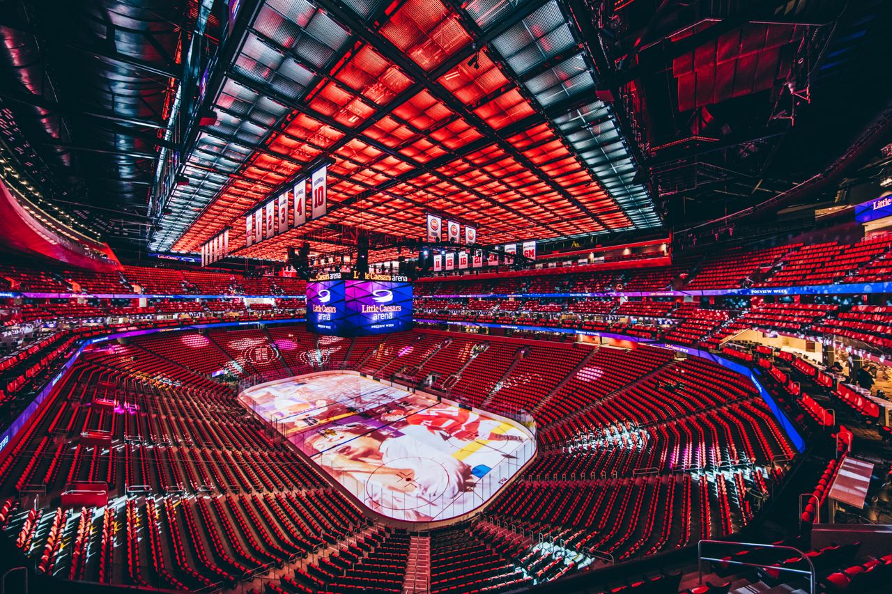 Detroit Pistons + Redwings at Little Caesar's Arena
