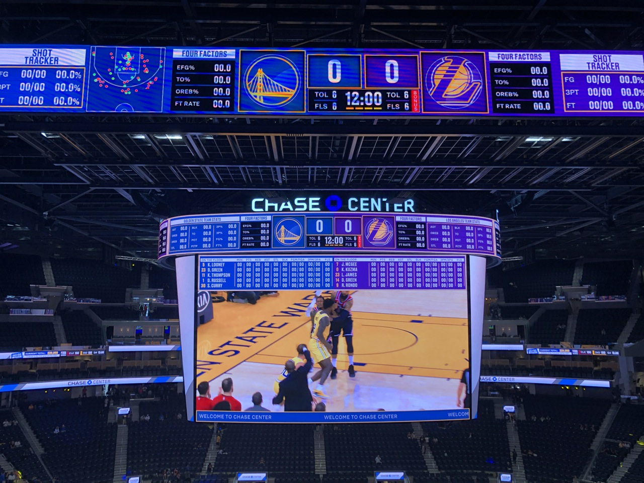 Golden State Warriors Offer First Look at Chase Center, New Home of the  NBA's Largest Centerhung Videoboard